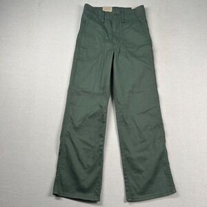 Levis Pants Womens 24 Olive Green Twill Army 25x27 Canvas‎ Khaki Classic